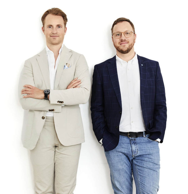 Dr. Felix Kroschke und Philipp Kroschke Geschäftsführer der Christoph Kroschke GmbH in Ahrensburg.